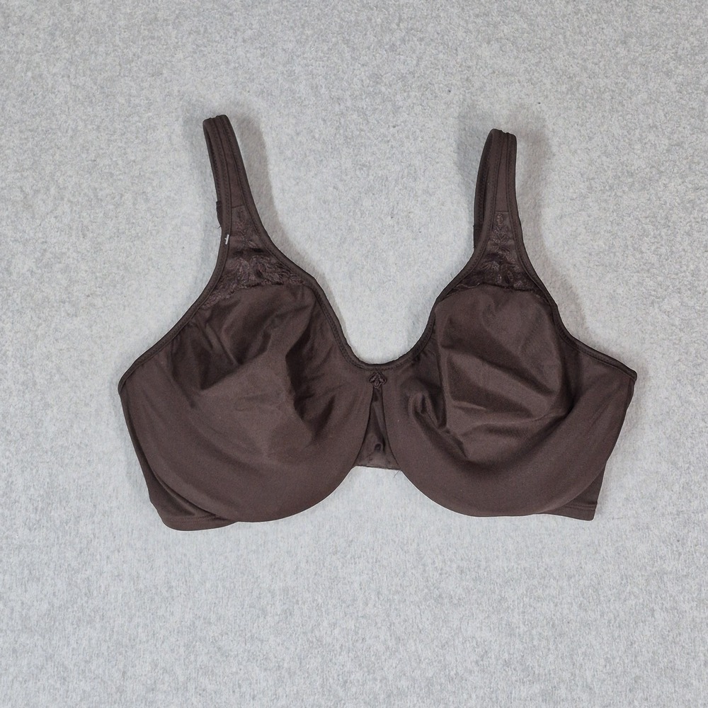 Bali Women Bra 34DD Brown Minimizer Underwired Strap Unlined